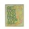 Midwest 12" Inspirational Quote "Get Lost And Find Your Self" Colorful Framed Atlas Map Hanging Wall Art